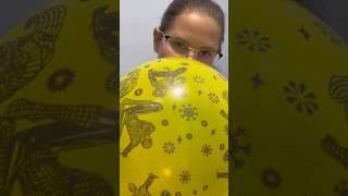 ASMR #balloon #blowing #yellow #shorts #funny #like 