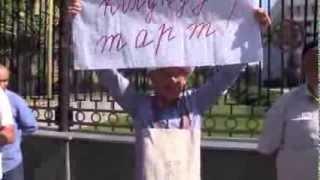 Ондуруш Токтонасыров жжет на митинге 24июня