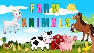 FARM ANIMALS I LEARN FARM ANIMAL SONG IN ENGLISH I KIDS VOCABULARY I ENGLISH EDUCATIONAL VIDEO