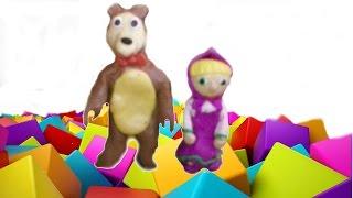 Маша и Медведь из мультфильма лепка пластилина руками ребёнка. Masha and the Bear of plasticine.