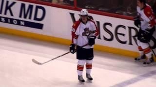 Peter Mueller during pre-game warm-up at the Panthers @ Senators hockey game