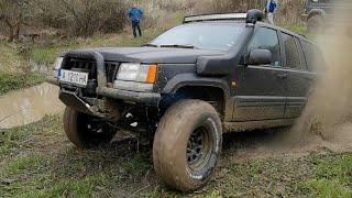 Jeep Grand Cherokee V8 5.2 ZJ Off Road, acceleration and exhaust sound check