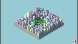 Houdini FX Procedural Low Poly City Generator