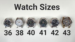 Watch Size Comparison - Side by Side