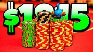Flush OVER Flush Gets Us PAID OVER $1800!! **Underground Poker Game! | Poker Vlog #273