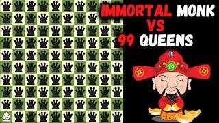 Immortal Monk VS 99 Queens | Fairy Chess