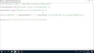 Python Programozás Oktatás: 2. óra - Bemeneti Adatok Feldolgozása