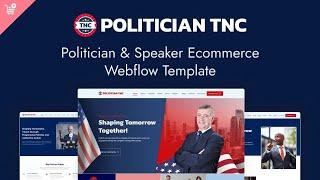 How To Use Politician Ecommerce Webflow Template | Politicians, Nonprofit, Ecommerce Template