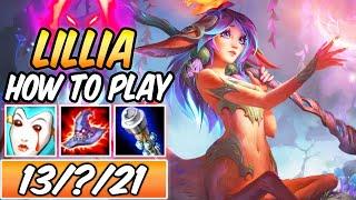 HOW TO PLAY LILLIA JUNGLE GUIDE | 40k DMG | Build & Runes | Diamond Commentary | League of Legends