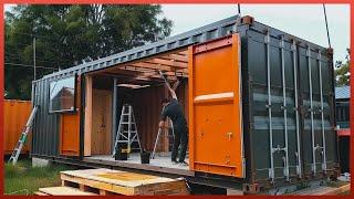 Man Builds Amazing DIY CONTAINER HOME with a Rooftop Terrace | Low-Cost Housing ‪@Fabricatusueno