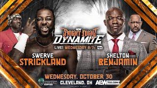 LIVE - AEW DYNAMITE LIVE STREAM | WATCH ALONG 10/30/2024 - SHELTON BENJAMIN VS SWERVE STRICKLAND.