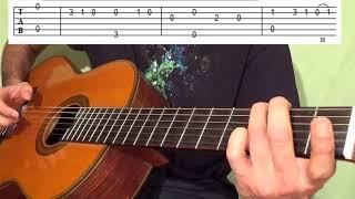 Easy Fingerstyle Guitar Lesson For Beginners | Bard Song Guitar Intro