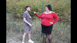 Strong woman vs skinny boys compilation