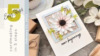 CARDMAKING IN 5 EASY STEPS | Spellbinders - Through the Meadow Collection | 008