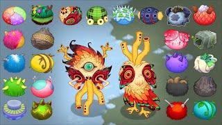 ALL EGGS: Faerie Island (All Monsters Sounds & Animations) | My Singing Monsters