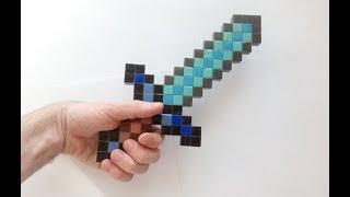 Крутой алмазный меч майнкрафт оригами (Алексей Жигулёв), Cool diamond sword minecraft origami