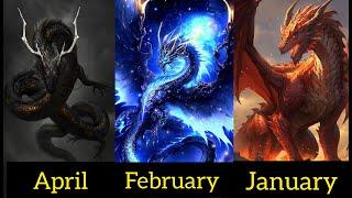 your birth month your mythical dragon 