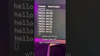 When printing hello world isn’t cool anymore #computerscience #coding #softwareengineer #stem