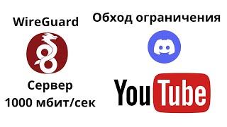 Обход ограничения Discord, YouTube WireguardVPN (без блокировок)