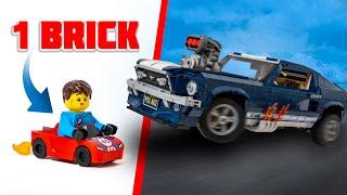 I TESTED 1 vs 1000 Piece LEGO Cars!