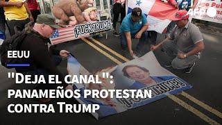 "Deja el canal": panameños protestan contra Trump ante embajada de EEUU | AFP