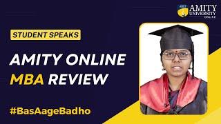 Amity University Online MBA Review | Jaya Chandrika | Online Master of Business Administration