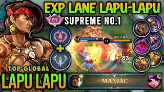 Supreme No.1 Lapu Lapu!! Top Global Lapu Lapu Best Build 2025 - Mobile Legends