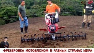 ФРЕЗЕРОВКА МОТОБЛОКОМ В РАЗНЫХ СТРАНАХ МИРА #2 / CULTIVATORS FROM DIFFERENT COUNTRIES OF THE WORLD