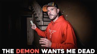 (I THOUGHT I WAS GOING TO DIE!) I SAGED MY HAUNTED DEMON HOUSE while CAMPING ALONE-IT MADE IT ANGRY!