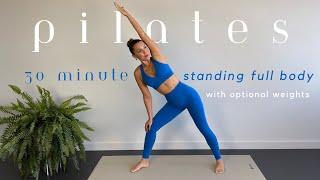 30-Minute Standing Pilates Workout | Sculpt Abs, Glutes, Arms & Upper Body