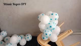 balloon arch without stand/how to make a balloon arch/balloon arch