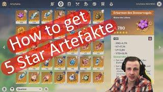 Wie bekomme ich 5 Star Artefakte?! Anfängerguide - Genshin Impact