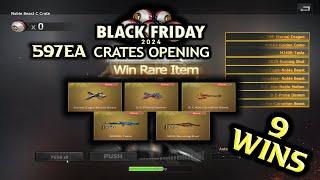 Black Friday 2024 | 597 EA Crates Opening | 9 Wins | Crossfire West