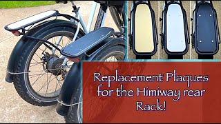 Replacement Plaque for Himiway rear rack - Tinkering Turtle