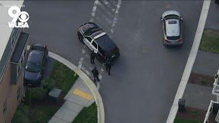 Heavy police presence in downtown Gaithersburg as authorities search for suspect