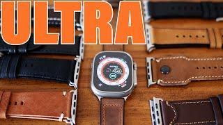 Apple Watch Ultra Best Leather Bands - Nomad, Pad & Quill, Sandmarc, Bandwerk