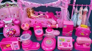12 Minutes Satisfying with Unboxing Cute Barbie Princess Bedroom and Appliances Set ASMR|Review Toys