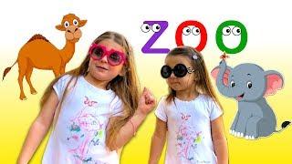 Miami Zoo Elya and Adelya going to Zoo Miami with friends | Fun video for kids