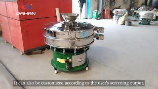 Mobile rotary vibrating screen machine to increase the universal wheel