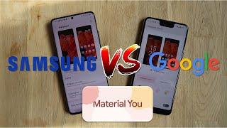 Google Android 12 vs Samsung One UI 4 Material You Comparison