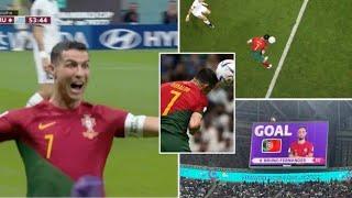 Cristiano Ronaldo celebrated as if he had given Portugal the lead, but Bruno Fernandes goal