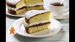 Торт Бисквит Королевы Виктории  Victoria Sandwich Cake (English Subtitles)