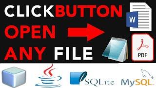 Java SWING #24 - How to Open Any File in Java Netbeans