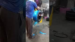 #Radial tyres #145/80R12 welding #cooling work purane tyre resoling process