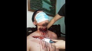 SLIT THROAT - SFX MAKEUP TUTORIAL | Cheyenne Adamson #philippines #halloween #makeup #cebucity