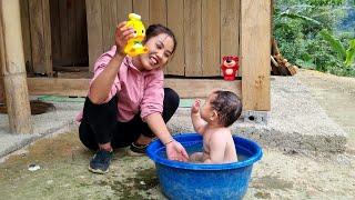 FULL VIDEO 365 Days ; Duong harvests taro, cabbage, and fruit, sells them, and gives her baby a bath