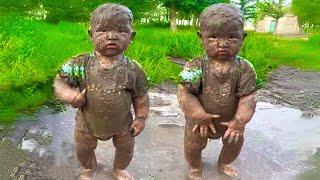 Baby And Siblings Have Adorable Fight  Funny Baby Video  COOL PEACHY