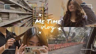 Me time vlog || nyalon, creambath, jalan-jalan sendiri || alvionica.kristella