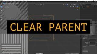 Blender Tip#3: How to Unparent Without Moving Parented Objects in Blender