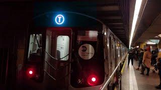 MTA: R179 T train arriving at Jamaica Centre